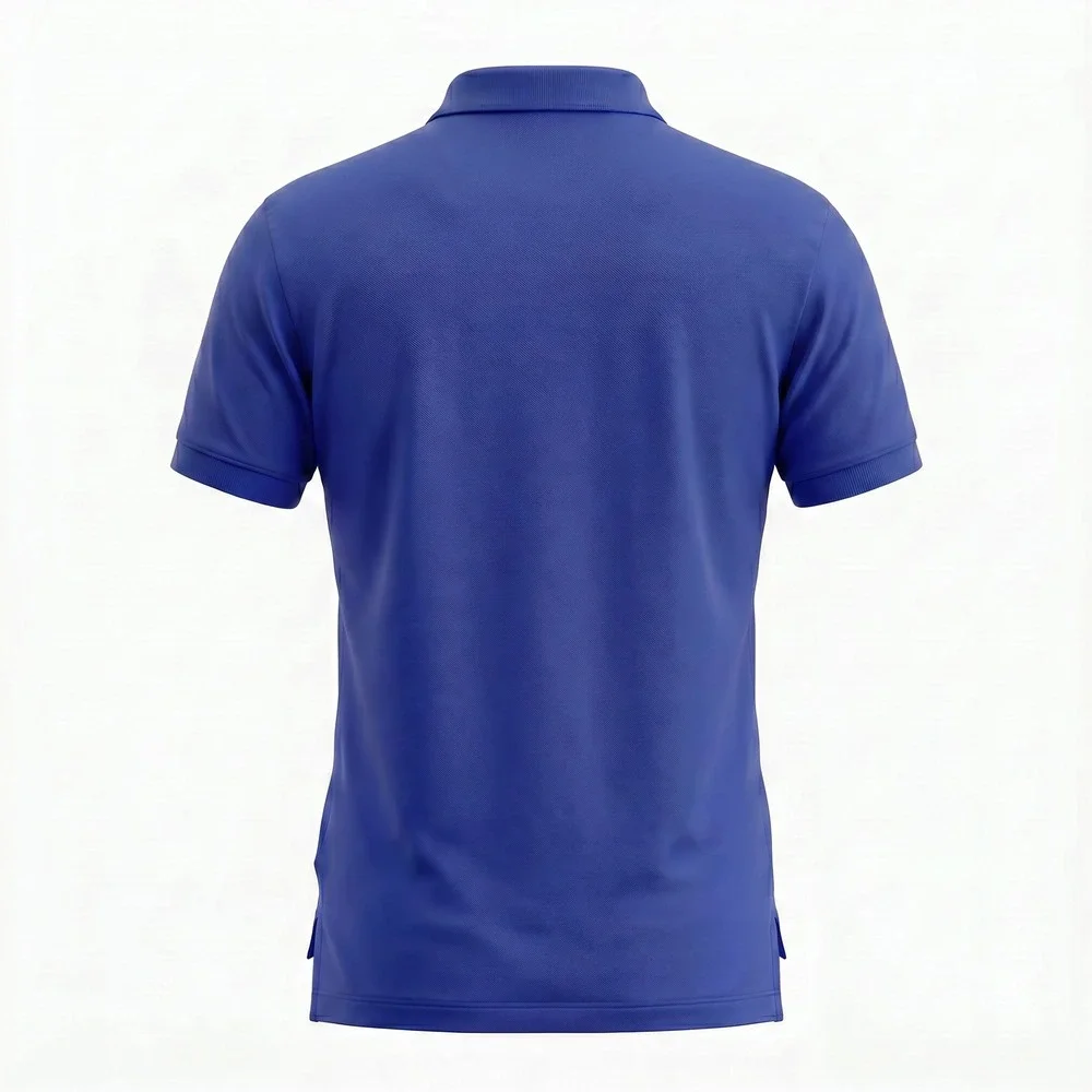 Polo Ralph Lauren Mens Large Royal Blue Short Sleeve Pique Polo Shirt Red Pony